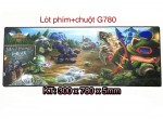 	BÀN DI PHÍM + CHUỘT - may viền KT 300 X 780 X 5mm