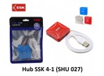 HUB USB 2.0 SSK shu027 - 4PORT