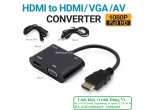 CÁP CHUYỂN HDMI RA HDMI + VGA  ADAPTER