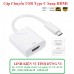 CÁP CHUYỂN TYPE C RA HDMI ( HDMI ĐẨU CÁI) 20cm 