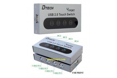 DATA SWITCH USB IN HiỆU DTECH  - 04PORT
