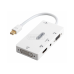CÁP Mini DisplayPort TO DVI+VGA+HDMI UNITEK - YC6354