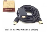CÁP USB (2.0) NỐI DÀI CÓ IC KHUYẾCH ĐẠI UNITEK Y277 - dài 5M